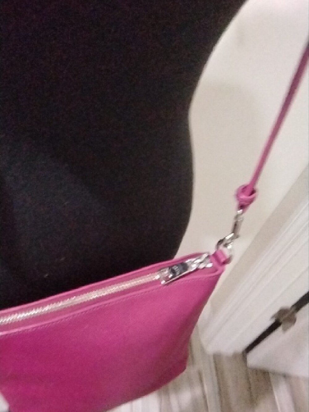 Coach Pebble Leather Crossbody Bag in Berry Pink - Picture 7 of 10